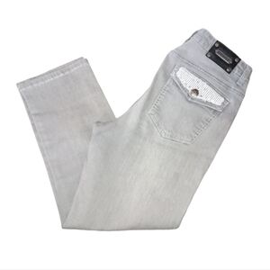 Tru Luxe Gray/Taupe Cropped Straight Leg Jeans Size 29/8